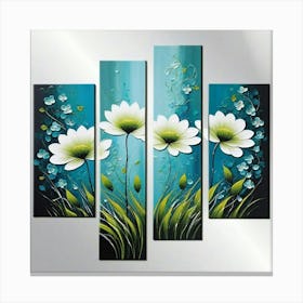 Flowers spring painting art Canvas Print