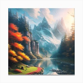 Landscape Painting 89 Canvas Print