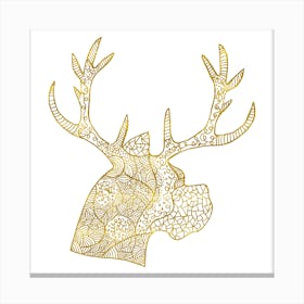 Pattern of Deer Canvas Print