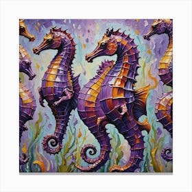 Seahorses 5 Canvas Print