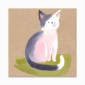 Pink Cat Canvas Print