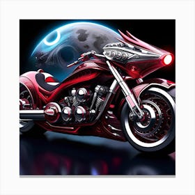 Motorcycle Art Canvas Print