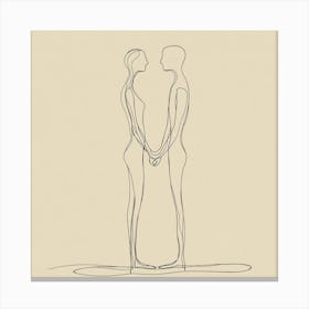 Couple Holding Hands 1 Canvas Print