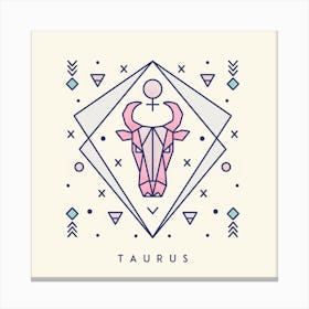 Taurus Square Canvas Print