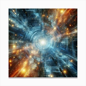 Futuristic Space tripp Canvas Print