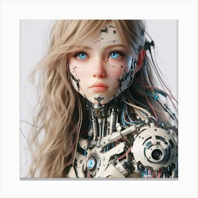 Robot Girl 28 Canvas Print
