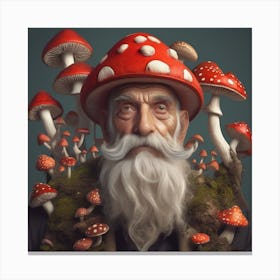 One with the fly agaric  Canvas Print