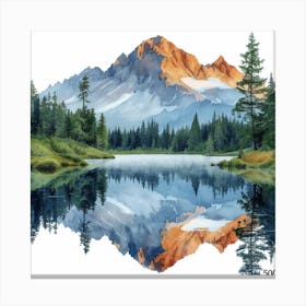Mountain - Jigsaw Puzzle Canvas Print