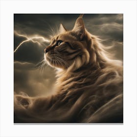 Lightning Cat 8 Canvas Print