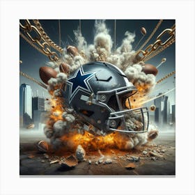 Dallas Cowboys Helmet Canvas Print