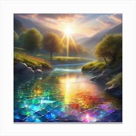 Rainbow River 3 Canvas Print