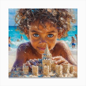 Sand Castle Canvas Print