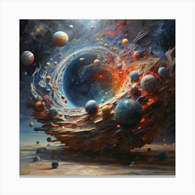 Galaxy Of Planets Canvas Print