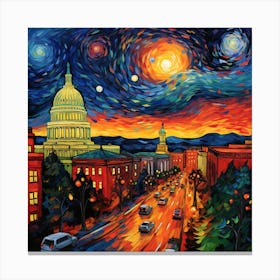 Starry Night In Washington 1 Canvas Print