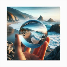 Reflection In A Glass Ball Canvas Print