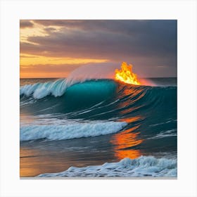 Hawaiian Sunset 4 Canvas Print