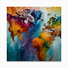 World Map 21 Canvas Print