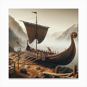 Viking ship Canvas Print