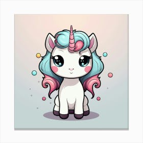 Cute Unicorn 478 Canvas Print