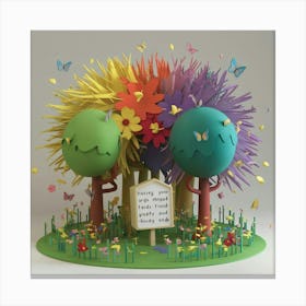 Dr Seuss Tree Canvas Print