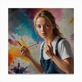 Painter Canvas Print