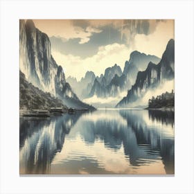 Calm Cascades 11 Canvas Print