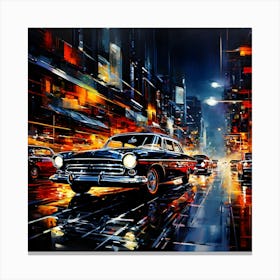 Night In The City Canvas Print