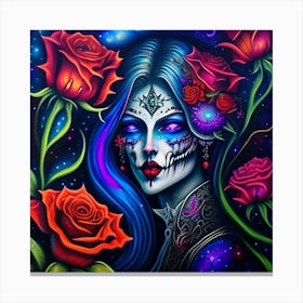 Day Of The Dead Girl Canvas Print