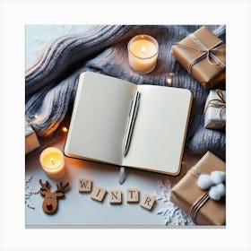 Christmas Gift Wrapping Canvas Print