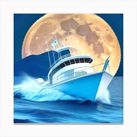 Moonlight Cruise 56 Canvas Print