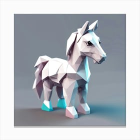 Polygonal Horse Canvas Print