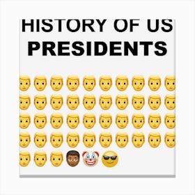 History Of Us Presidents Fb2lz Canvas Print