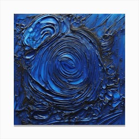Blue Swirl Canvas Print