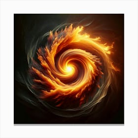 Fire Spiral Canvas Print