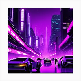 Futuristic City Canvas Print