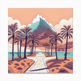 Road To The Beach Canvas Print