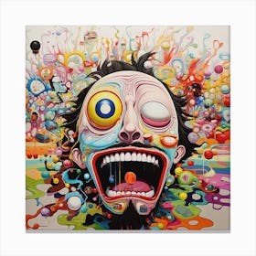 Man With A Big Mouth Canvas Print