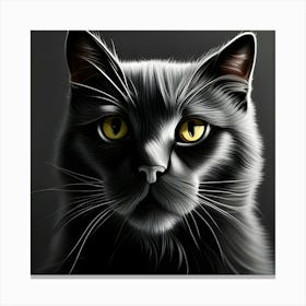 Black Cat Canvas Print