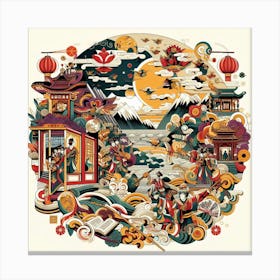 Asian Art Canvas Print