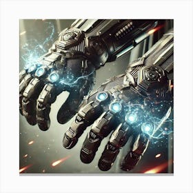 Asterian Shock Troopers Gravity Gauntlets Closeup Canvas Print