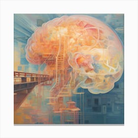 Brain Abstraction Canvas Print