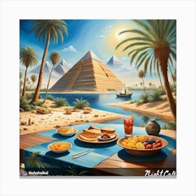 Egyptian Breakfast 1 Canvas Print