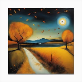 Road To The Moon Canvas Print