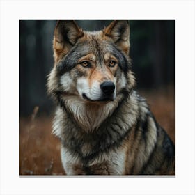 Grey Wolf 1 Canvas Print