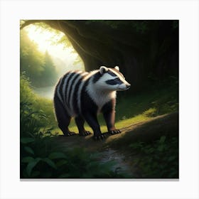 Badger's Waterside Realm Canvas Print