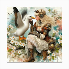 Steampunk Girl 3 Canvas Print