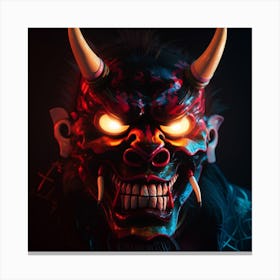 Demon Mask 7 Canvas Print