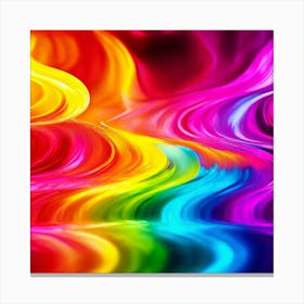 Color Brightness Vibrant Electric Power Gradient Vivid Intense Dynamic Radiant Glowing En (23) Canvas Print