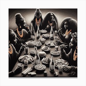 Supper Canvas Print