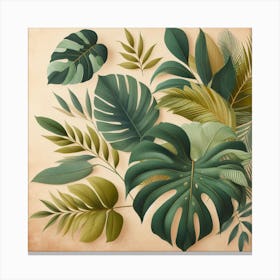 Tropical Leaves Canvas Print